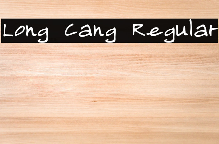 Long Cang Regular Font examples