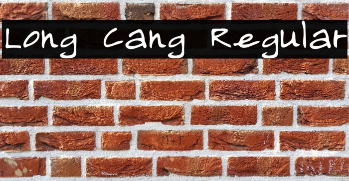 Long Cang Regular Font examples