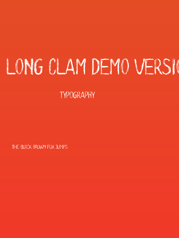 Long Clam Demo Version Poster
