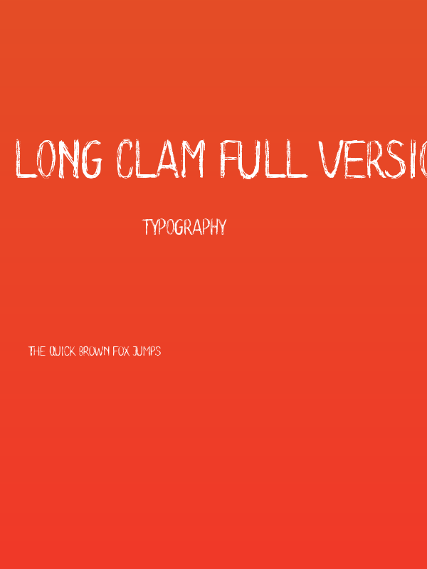 Long Clam Full Version Poster