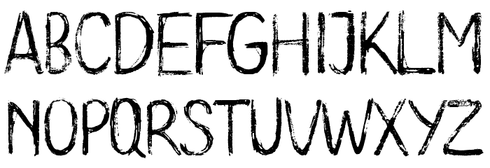 Long Clam Full Version Font LOWERCASE