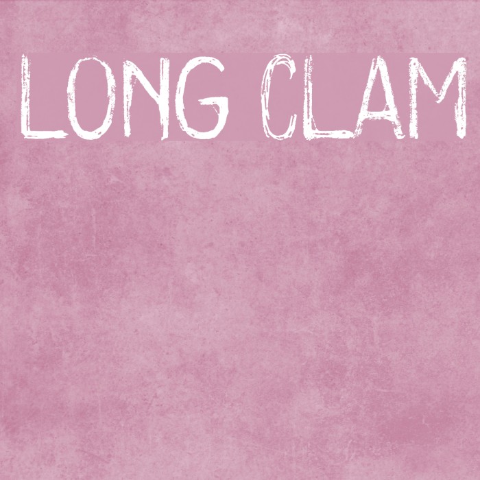 Long Clam Font examples