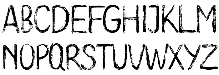 Long Clam Font LOWERCASE