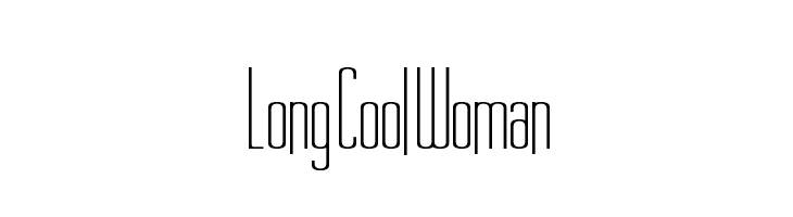 Long Cool Woman  baixar fontes gratis