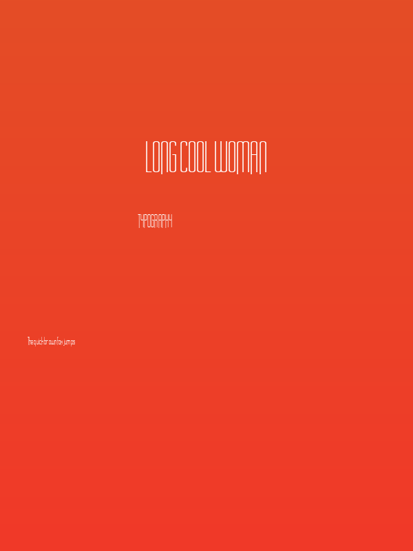 Long Cool Woman Poster