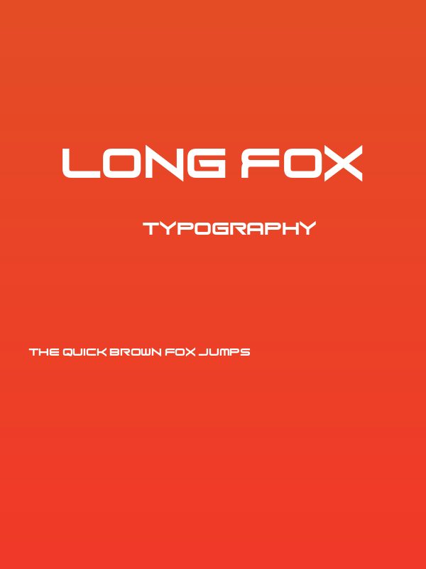 Long Fox Poster