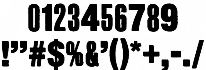 Long Haired Freaky People Font OTHER CHARS