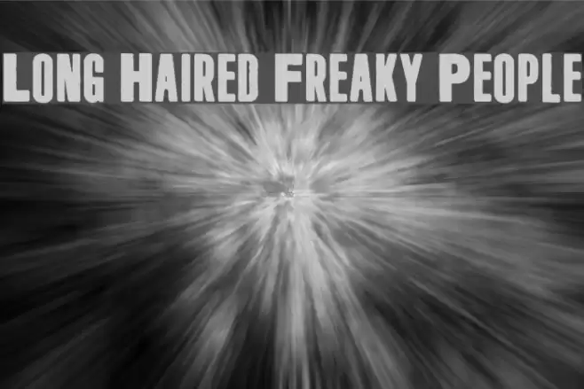 Long Haired Freaky People Font examples