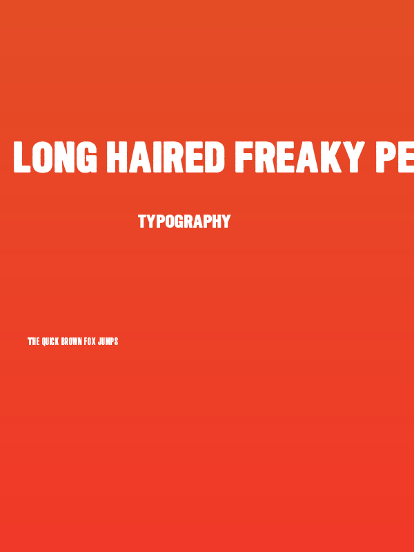 Long Haired Freaky People Poster