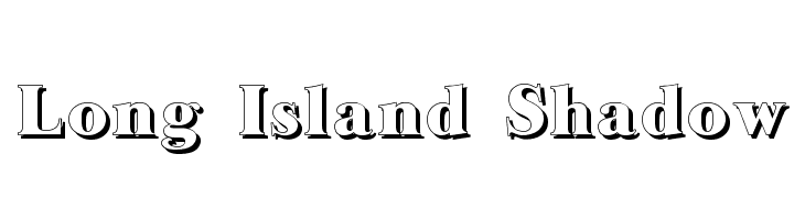 Long Island Shadow Font