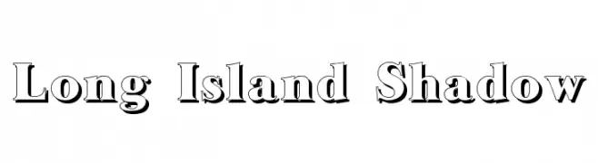 Long Island Shadow  フリーフォントのダウンロード