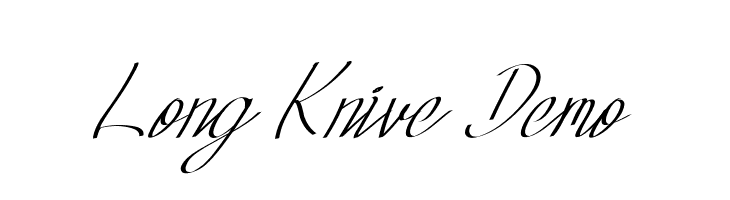 Long Knive Demo  Скачать бесплатные шрифты