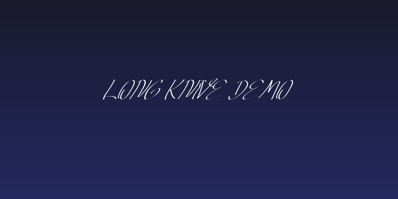 Long Knive Demo Social Header
