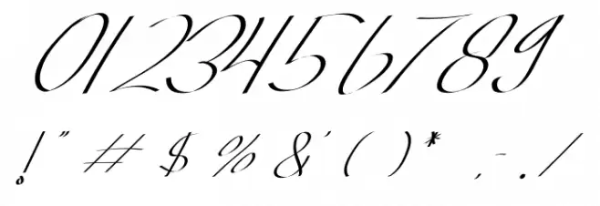 Long Knive Font OTHER CHARS