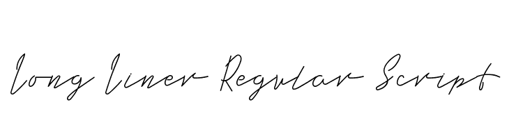 Long Liner Regular Script  नि: शुल्क फ़ॉन्ट्स डाउनलोड