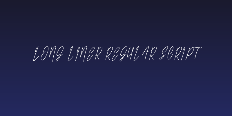 Long Liner Regular Script Social Header