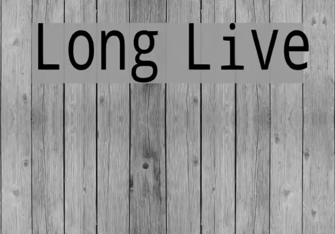 Long Live Font examples