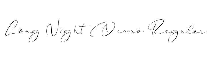Long Night Demo Regular Font