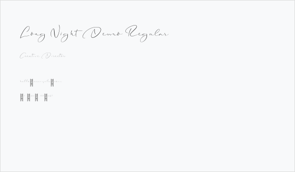 Long Night Demo Regular Business Card