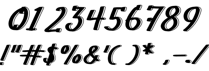 Long Night Font OTHER CHARS