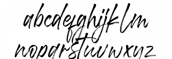 Long Path Schriftart Kleinbuchstaben