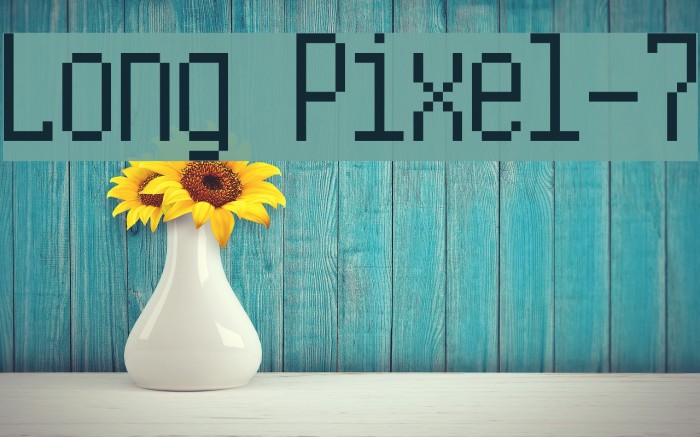Long Pixel-7 Font examples