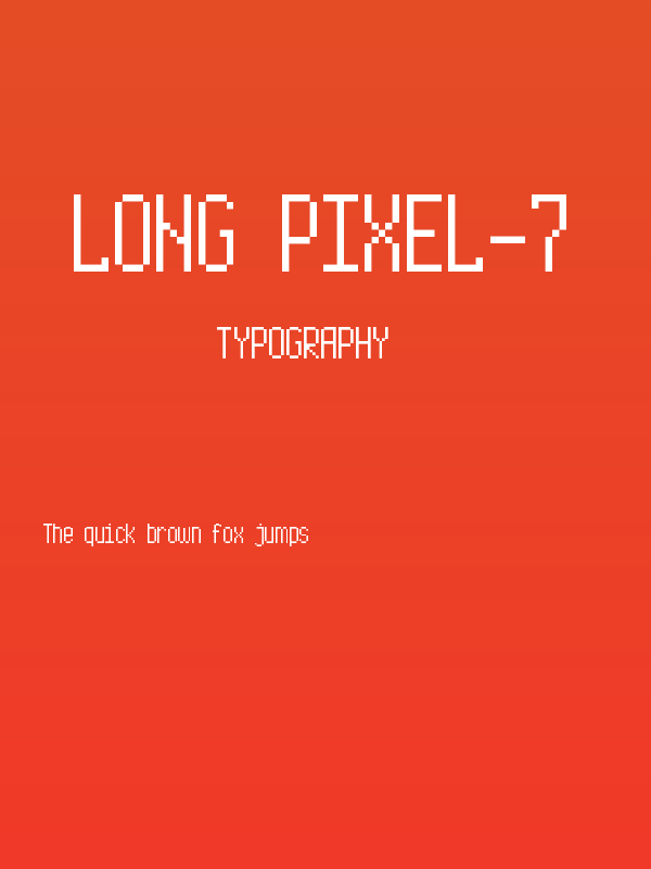 Long Pixel-7 Poster