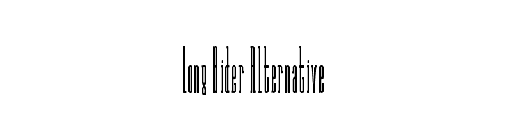 Long Rider Alternative  font caratteri gratis