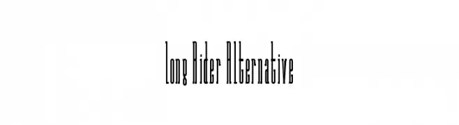 Long Rider Alternative  Frei Schriftart Herunterladen