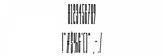 Long Rider Alternative Font OTHER CHARS