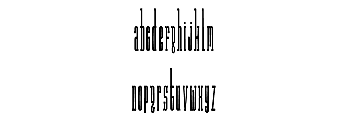 Long Rider Alternative Font LOWERCASE