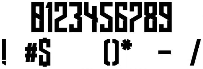 Long Shot Font OTHER CHARS