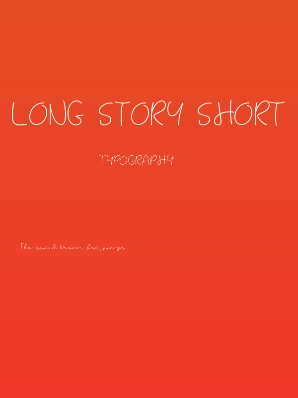 Long Story Short Demo Regular Poster