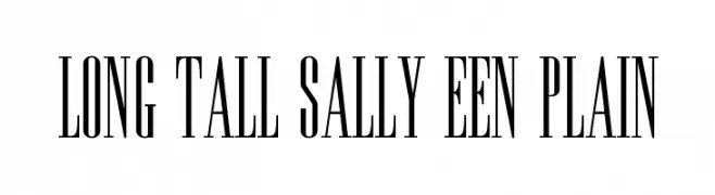 Long Tall Sally EEN Plain  les polices de caractères gratuit tlcharger