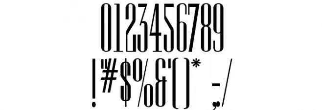 Long Tall Sally EEN Plain Font OTHER CHARS