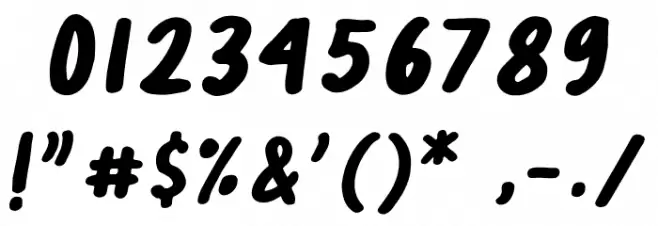 Long Weekend Font OTHER CHARS