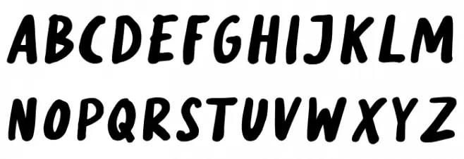 Long Weekend Font UPPERCASE