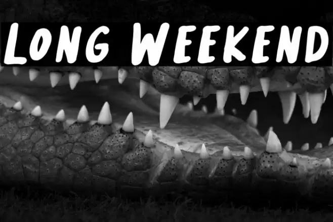 Long Weekend Font examples
