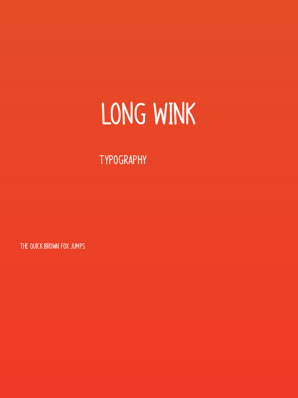 Long Wink Poster
