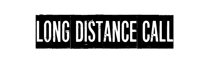 Long distance call Font