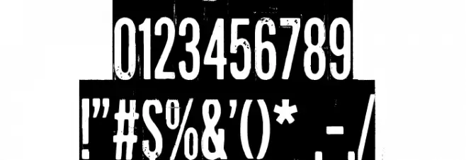 Long distance call Font OTHER CHARS