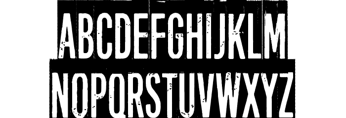 Long distance call Font LOWERCASE