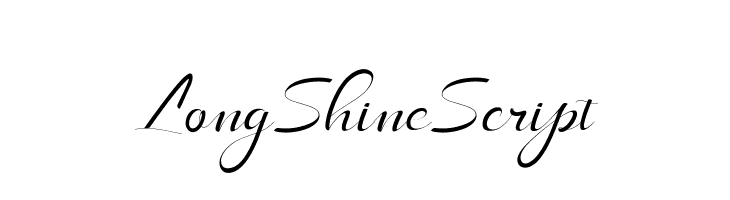 LongShineScript  font caratteri gratis