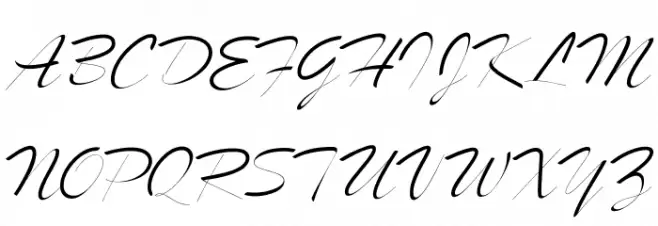 LongShineScript フォント 大文字