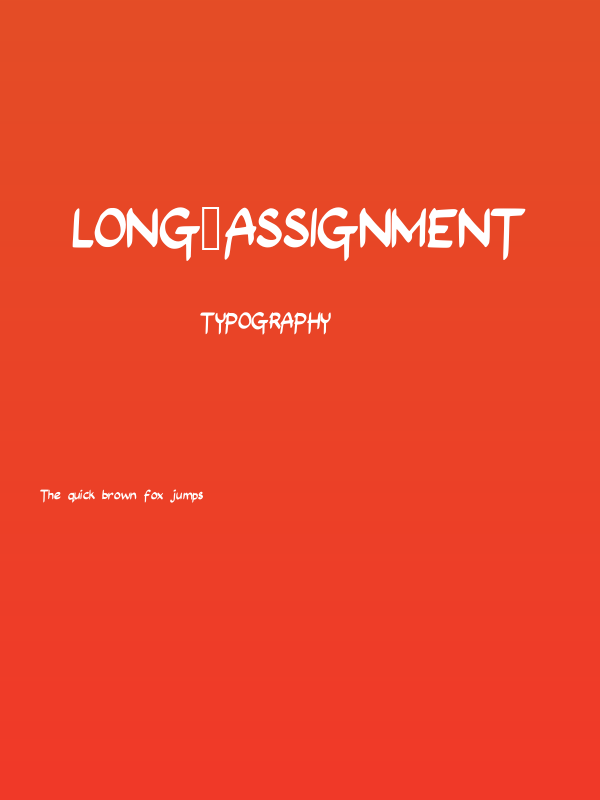 Long_Assignment Poster