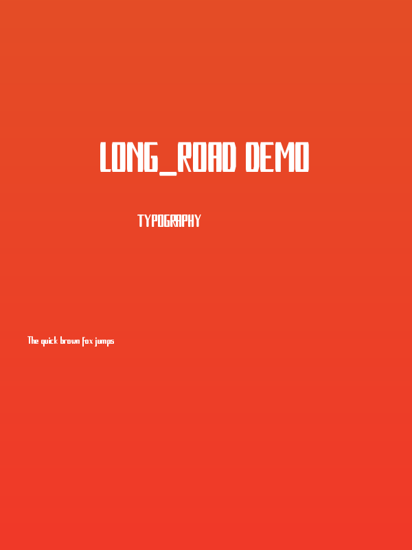 Long_Road demo Poster