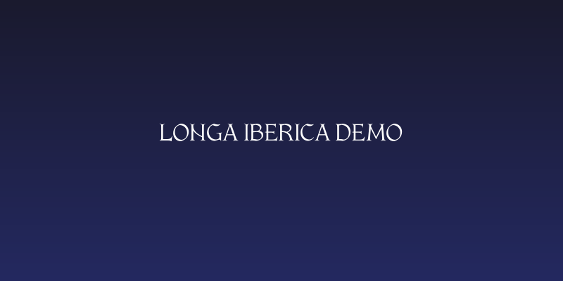 Longa Iberica DEMO Social Header