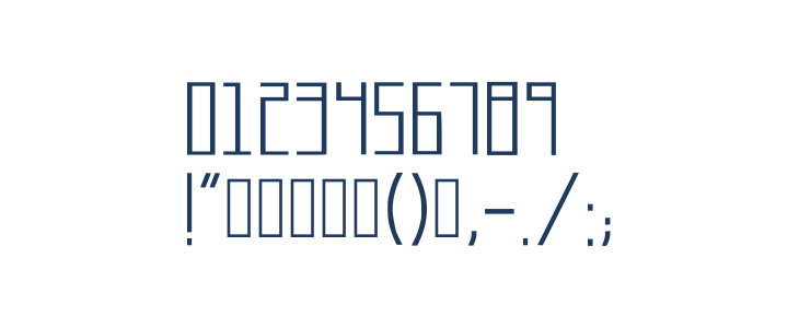 Longatta Regular Other Characters