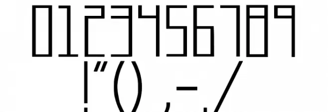 Longatta Regular Font OTHER CHARS