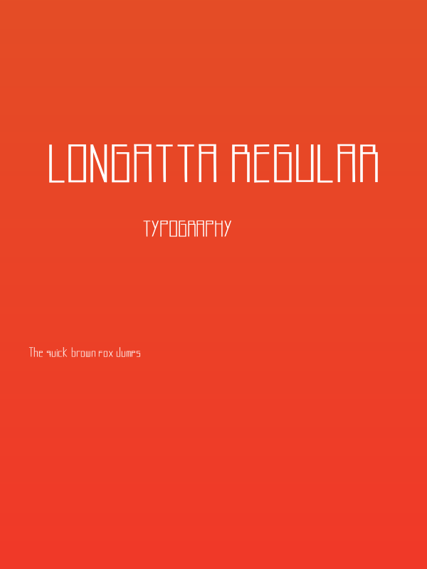 Longatta Regular Poster